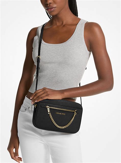 michael kors jet set saffiano wristlet|mk jet set saffiano crossbody.